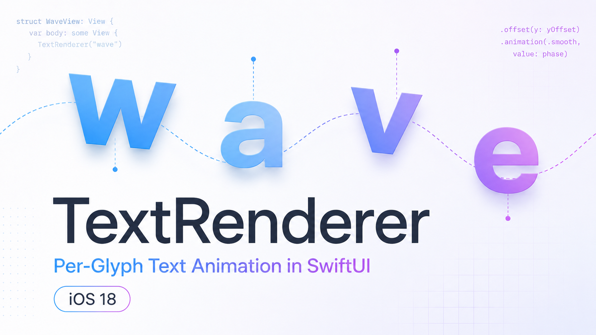 Per-Glyph Text Animation in SwiftUI with TextRenderer