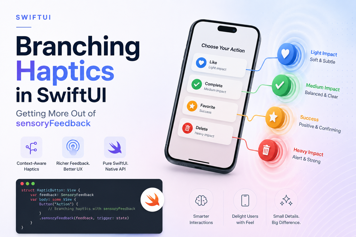 Branching Haptics in SwiftUI: Getting More Out of sensoryFeedback